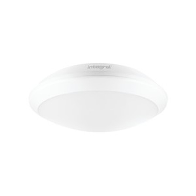 Integral Tough Shell+ IP66 15W-24W 4000K Black/White Bulkhead, Emergency & Microwave Sensor Options