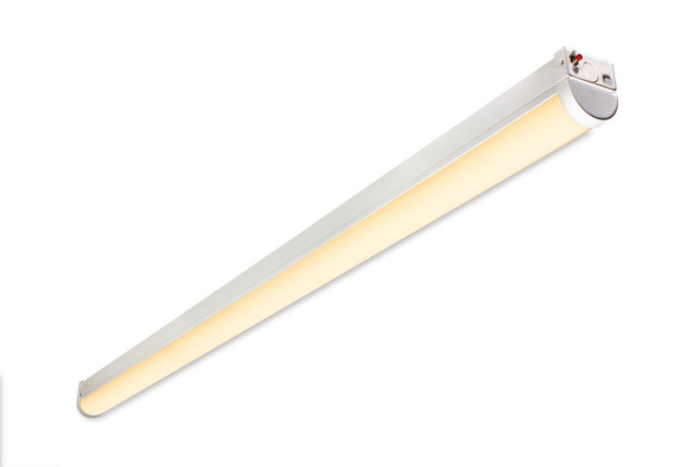 40-63W Emergency & Microwave Sensor Power Adjustable Linkable LED Batten 4-6ft 3000/4000/6300K Non-Dimmable