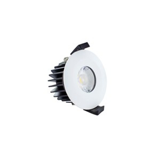 Integral Low-Profile IP65 510lm 6W White 70-75mm Cutout Fire Rated Integrated Dimmable Downlight