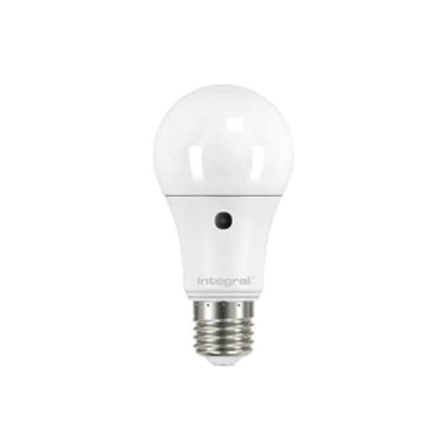 Integral LED Auto Sensor Classic Globe 8.5W (75W) E27 Non-Dimmable 200 deg Beam Angle