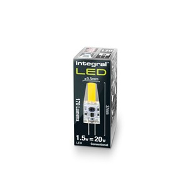 Integral Clear Bulb 1.5W (15W) G4 Non-Dimmable 275 deg Beam Angle