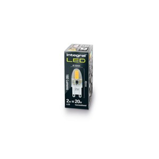 Integral Clear Bulb 2W (20W) G9 Non-Dimmable 285 deg Beam Angle