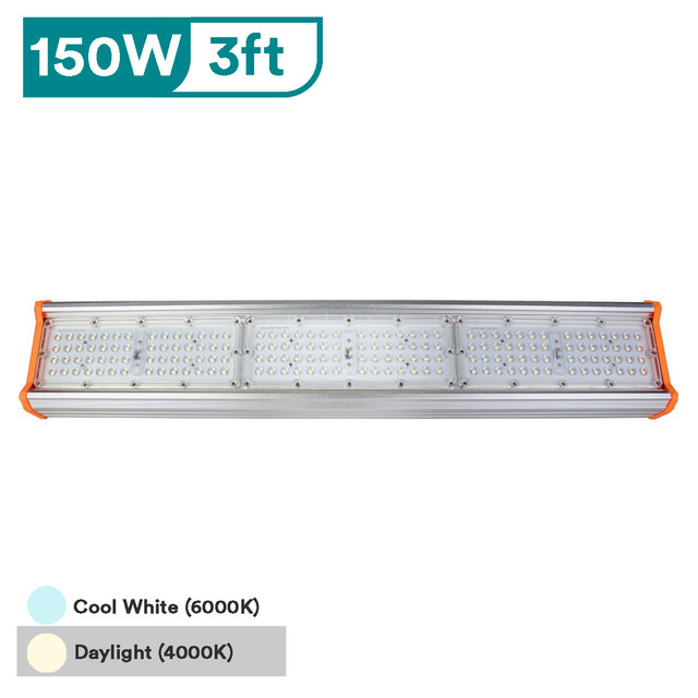 3ft, 4ft, 5ft Linear High Bay Light 150W-250W, 4000K & 6000K Option