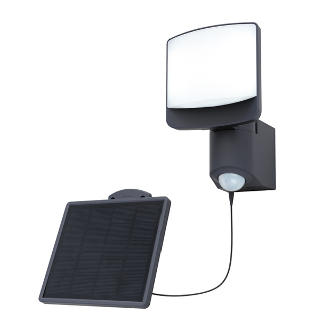 Lutec Sunshine 7W-11W Solar Powered LED Floodlight With PIR Motion Sensor