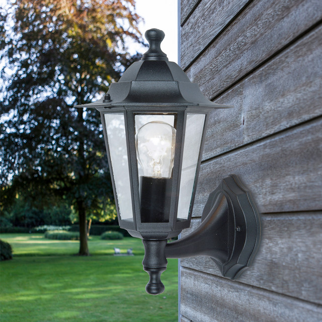 Lutec Coastal Black Outdoor LED Wall Lantern