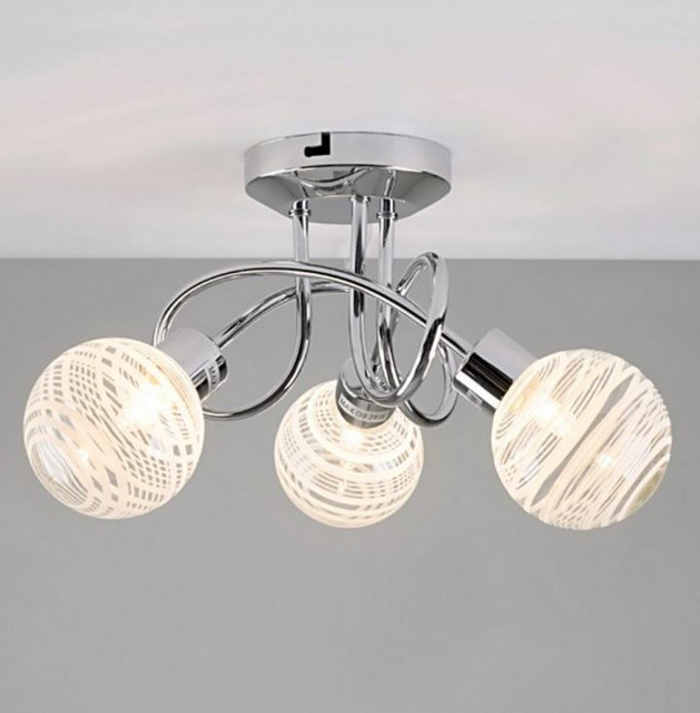 Maze 3 Way Cross Over Ceiling Light Swirl