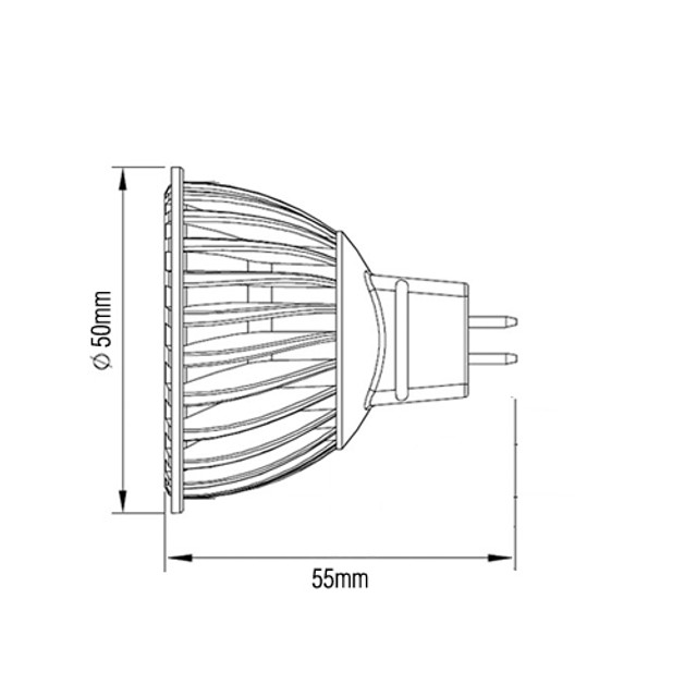 ProLED MR16 LED Bulb 6W COB, 400 Lumens