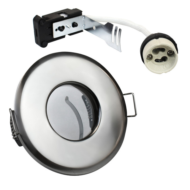 EcoSpot+ Hoop Plus IP65 GU10 Downlight Die Cast, 66mm Cutting Hole