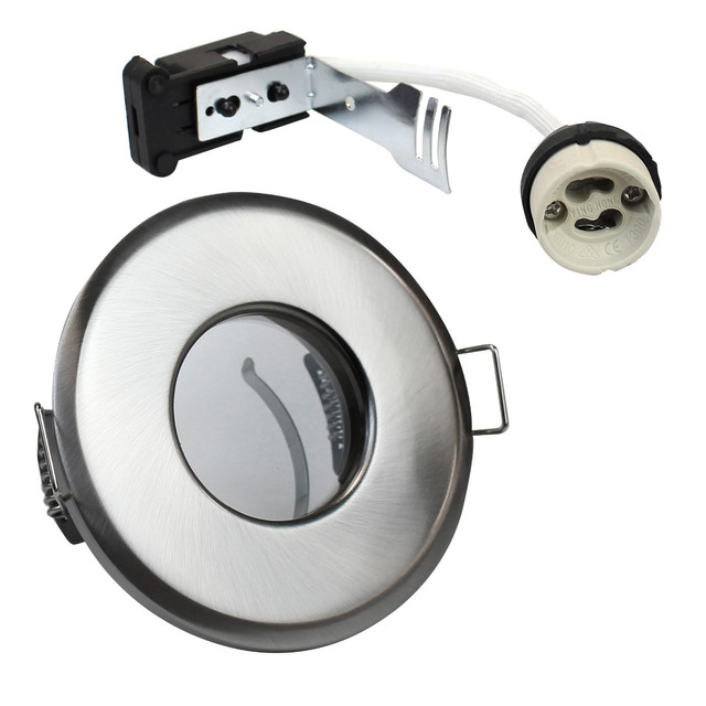 EcoSpot+ Hoop Plus IP65 GU10 Downlight Die Cast, 66mm Cutting Hole