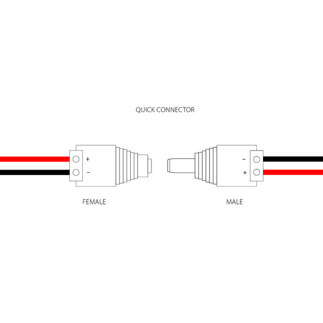 Quick Connector For AC/DC Power Adapter