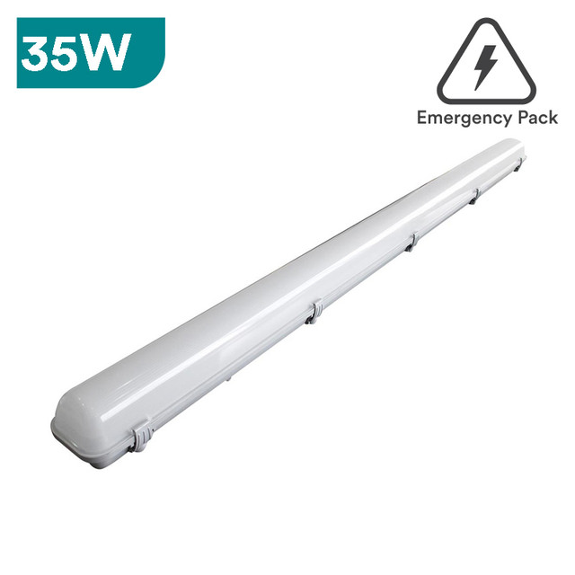 Fortress 25W-80W LED Non-Corrosive IP65 Tridonic Driver Fitting, Emergency Pack Available