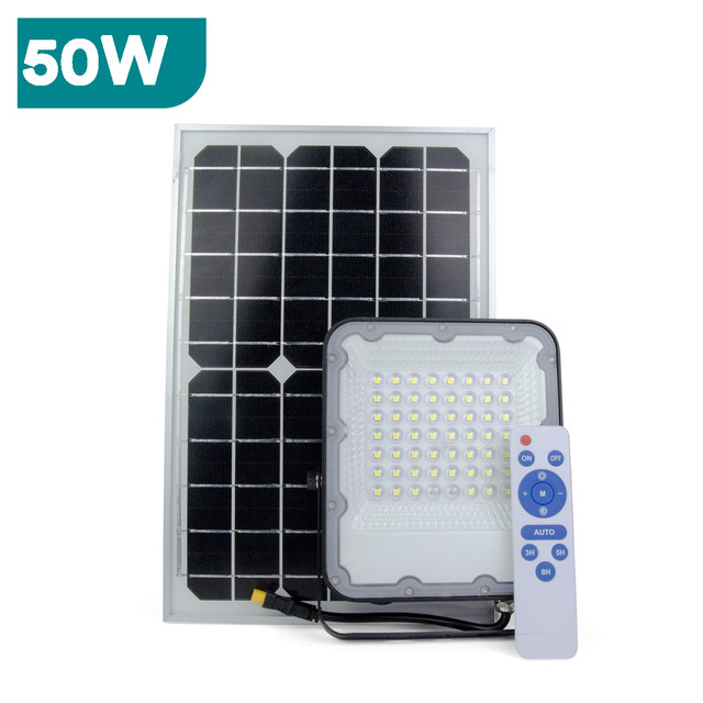 UltraSlim Solar Powered 30W-50W LED Floodlight 6500K