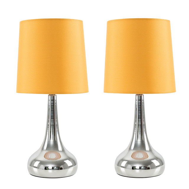 Pair Of Teardrop Touch LED Table Lamps