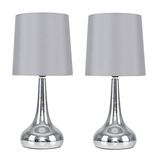 Pair Of Teardrop Touch LED Table Lamps