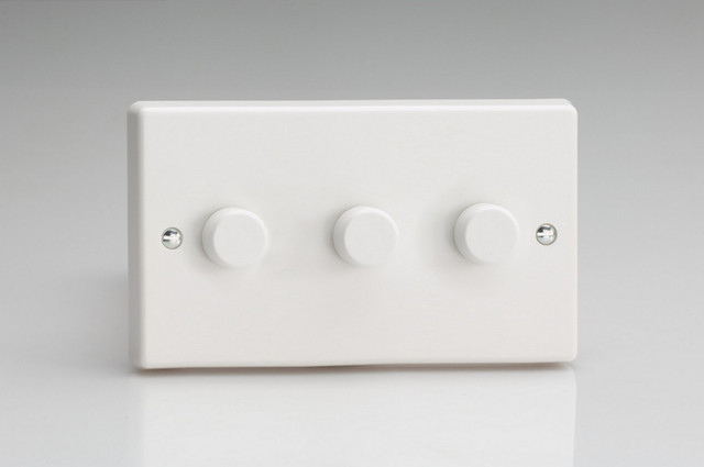 Varilight White Slave Smart White Dimmer (1-4 Gang) (for use with V-Pro Smart Master Dimmers on 2-Way)