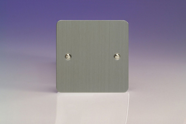 Varilight Brushed Steel Ultraflat Blank Plate