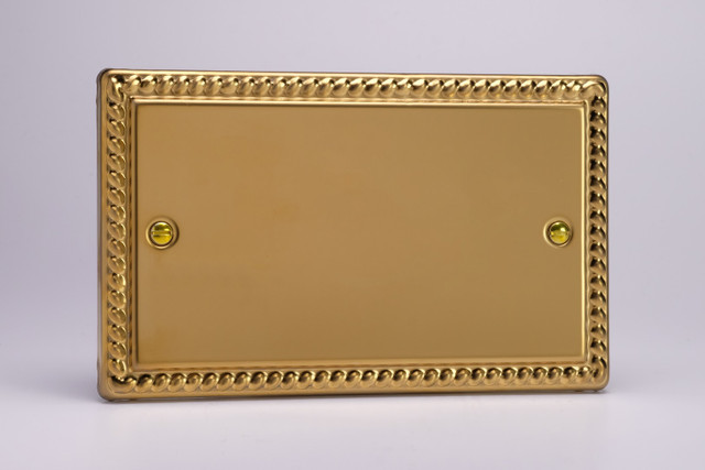 Varilight Georgian Brass Blank Plate