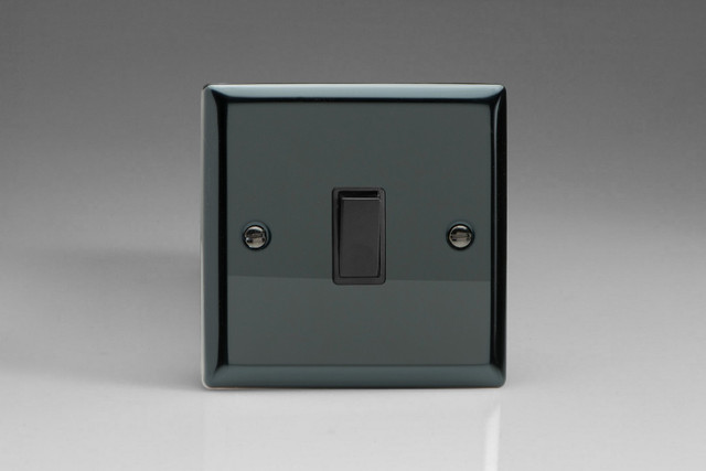 Varilight Iridium 10A Intermediate Black Rocker Switch (1-2 Gang)