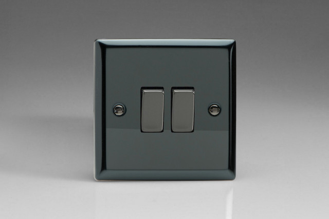 Varilight Iridium 10A Intermediate Iridium Rocker Switch (1-2 Gang)