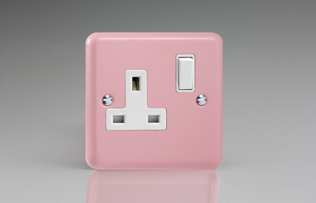 Varilight Rose Pink Lily 13A Double Pole Switched Socket (1-2 Gang)