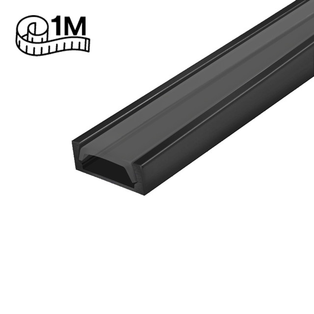 SlimPro Slim Aluminium Profile/Extrusion, 1m & 2m Option, Diffusers Available