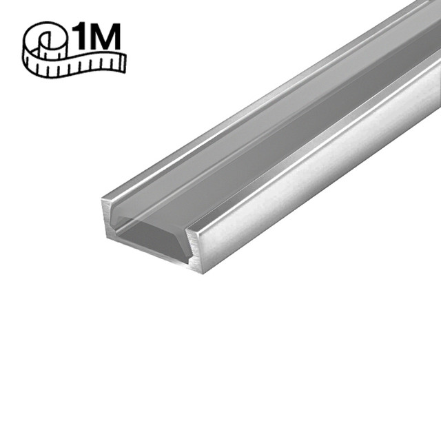 SlimPro Slim Aluminium Profile/Extrusion, 1m & 2m Option, Diffusers Available