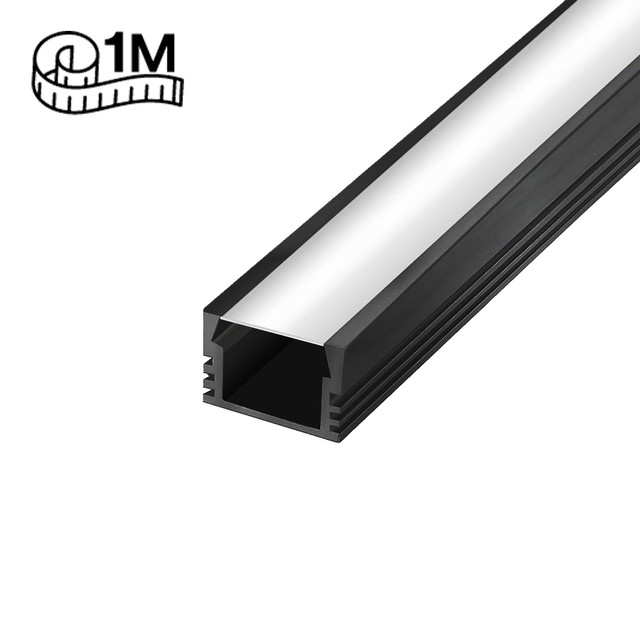 SlimPro Classic Aluminium Profile/Extrusion, 1m & 2m Option, Diffusers Available