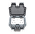 IP66 Double Outdoor Socket Black With Black Cover