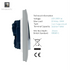 Silver Trendi 2-Gang 2-Way Light Switch