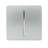 Silver Trendi Light Switch 1 Gang 2 Way