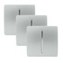 Silver Trendi Light Switch 1 Gang 2 Way