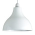 Dexter Sculptured Metal Retro Pendant White (Shade Only)