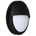 Diecast 18w Black/ Opal Round Eyelid LED Bulkhead With Emergency  