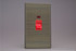 Varilight Antique Brass Screwless 45A Cooker Switch + Neon (Vertical Twin Plate, Red Rocker)