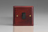 Varilight Mahogany Kilnwood 1-Gang 20A Double Pole Rocker Switch