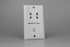 Varilight White Dual Voltage Shaver Socket 230V/115V