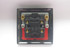 Varilight Graphite 21 45A Cooker Switch (Single Plate, Red Rocker)