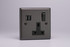 Varilight Graphite 21 1-Gang 13A Single Pole Switched Socket + 2x5V DC 3400mA USB Charging Ports