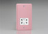 Varilight Rose Pink Lily Dual Voltage Shaver Socket 230V/115V