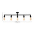 RetroLED Luiggi Steampunk 5 Way Bar Satin Black Ceiling Light