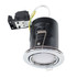 Fire Rated Tiltable Downlight In Chrome