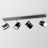 Rosie Black Chrome 4 Way Bar Spotlight Fitting