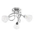 Astley 3 Way Cross Over Chrome LED Ceiling Light K5 Crystal