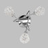 Astley 3 Way Cross Over Chrome LED Ceiling Light K5 Crystal