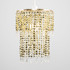 Gold Acrylic Beaded Pendant Shade