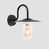 Lynton Black IP44 Outdoor Swan Neck Wall Lantern