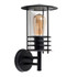 IP44 Dorset Outdoor Wall Lantern Black Stainless Steel