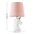 Unicorn Ceramic Table Lamp with Dusky Pink Shade