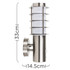 Wharf IP44 Stainless Steel Outdoor Wall Lantern With PIR Sensor