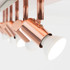 Consul 6 Way Copper Plate Spotlight Fitting